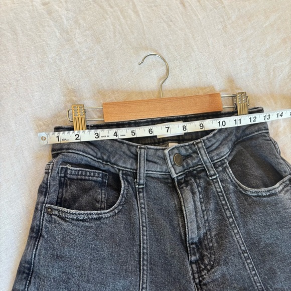 The drop Wide Leg Black Jeans Size 26 black wash - Picture 6 of 8